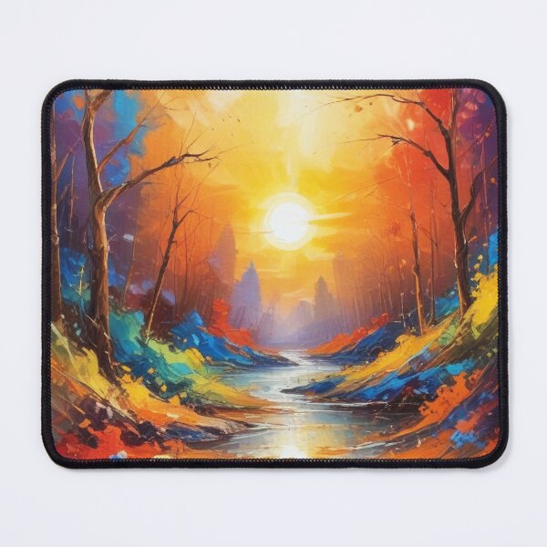 Item preview, Beautiful Abstract Scenery painting artwork print design  designed and sold by Anshu3813.