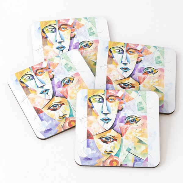 Aperçu de l'œuvre Portrait cubisme A29 créée et vendue par ATartelin.