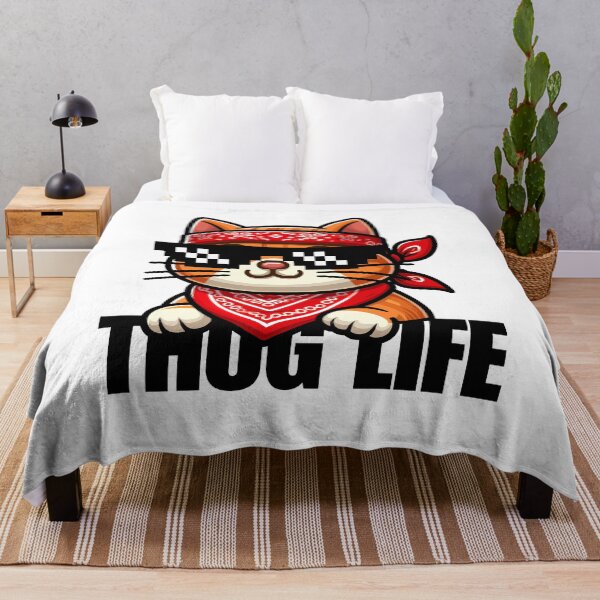 Item preview, Thug life Kitty designed and sold by cave-canvas.