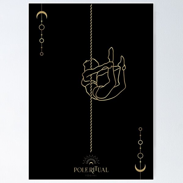 Item preview, Pole dancing illustration designed and sold by MarieBlly.