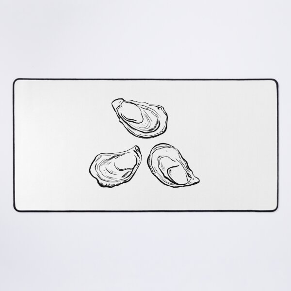Item preview, Oysters (B&W) designed and sold by Alexandra Jones.