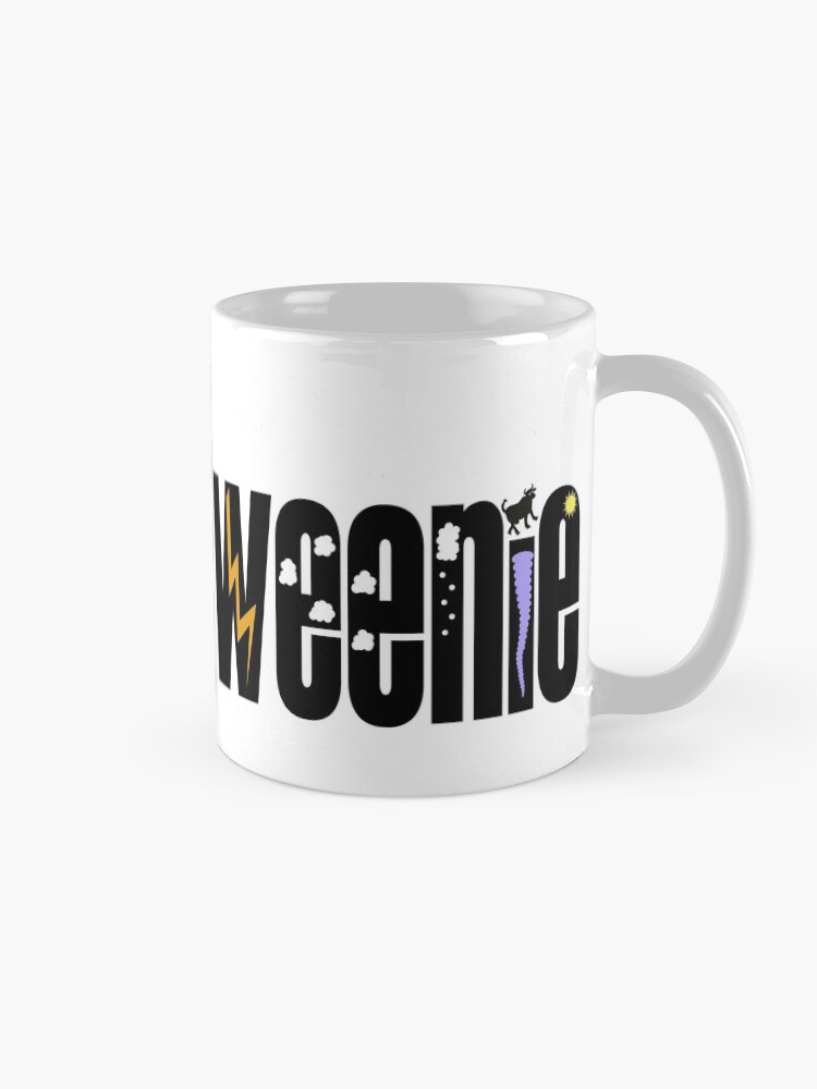 Alternate view of Weather Weenie - weather geek and proud! Coffee Mug