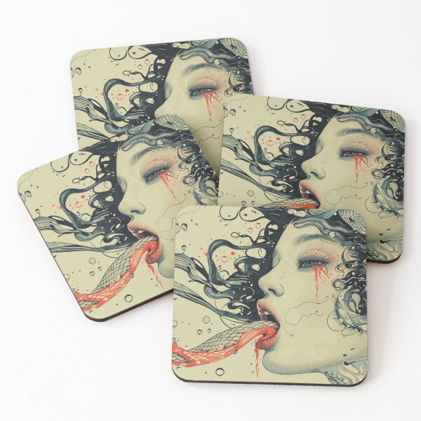 Item preview, Lamia Japanese Mythology Mythos Medusa designed and sold by Nightarcade.