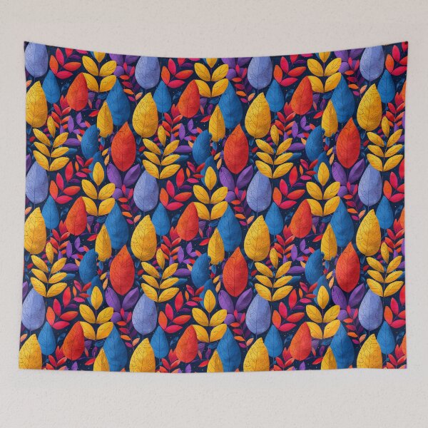 Item preview, A Kaleidoscope Of Colourful Leaves designed and sold by 89BLACK.
