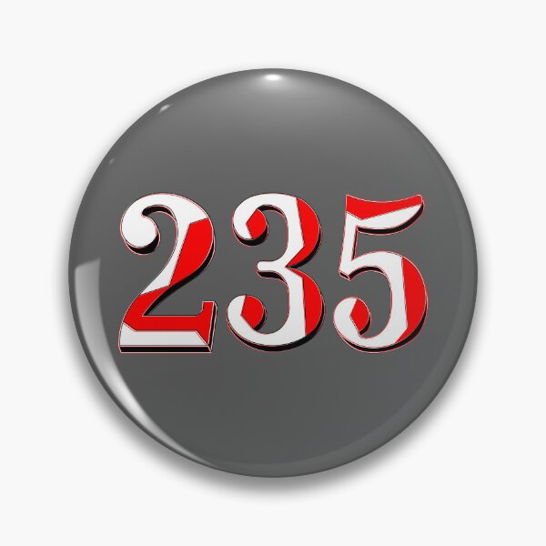 Item preview, number two hundred and  Thirty five  digit 235 order sequence team member age designed and sold by 4rpixs.