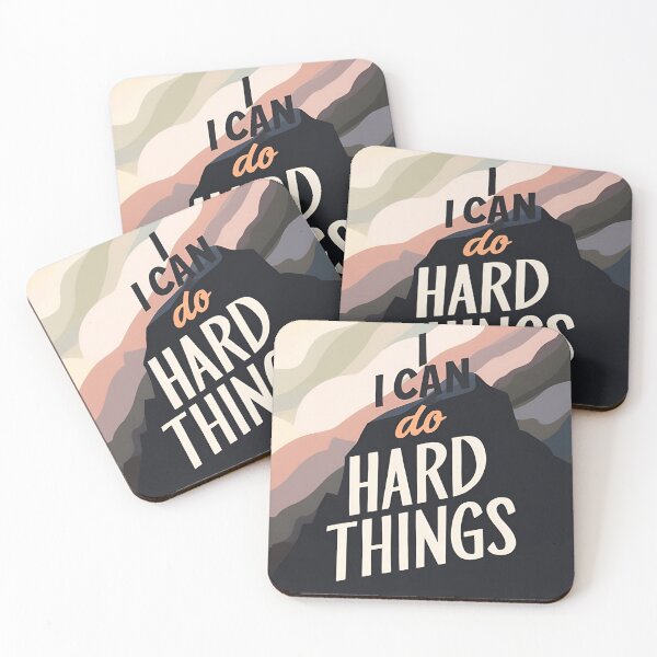 Item preview, I Can Do Hard Things designed and sold by Hairball-Pets.