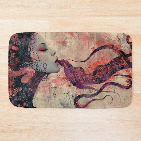 Item preview, Asian Octopus Monster Woman Painting designed and sold by Nightarcade.