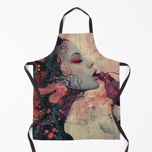 Item preview, Asian Octopus Monster Woman Painting designed and sold by Nightarcade.