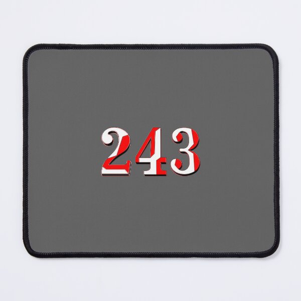 Item preview, number two hundred and  forty three digit 243 order sequence team member age designed and sold by 4rpixs.