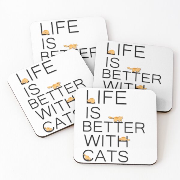 Item preview, Life is better with cats designed and sold by catninja86.