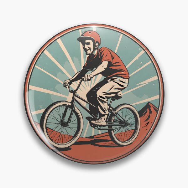 Item preview, BMX Rider in a 50s vintage graphic style designed and sold by Ameiva-Apparel.