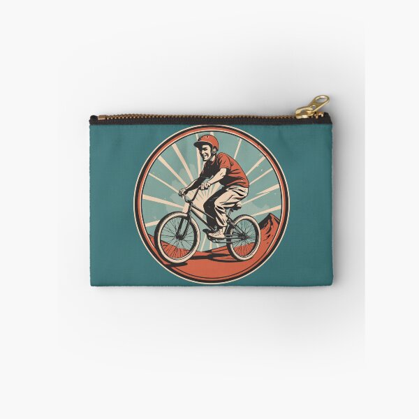 Aperçu de l'œuvre BMX Rider dans un style graphique vintage des années 50 créée et vendue par Ameiva-Apparel.