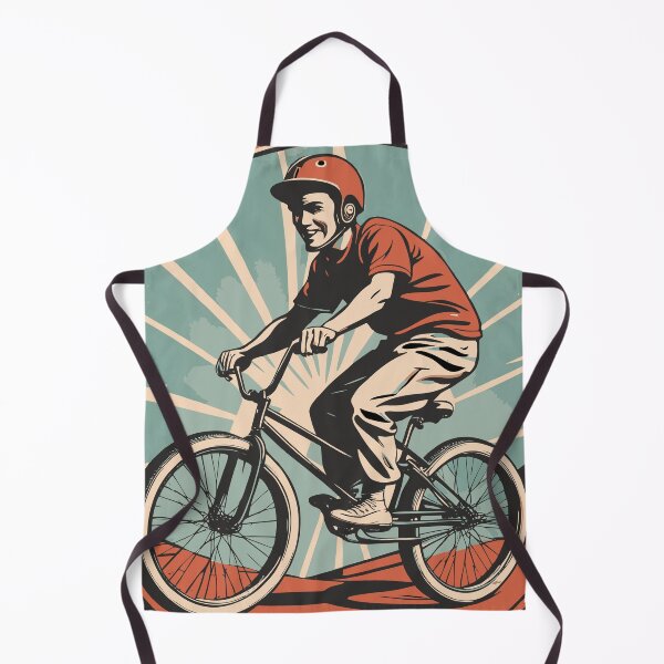 Item preview, BMX Rider in a 50s vintage graphic style designed and sold by Ameiva-Apparel.