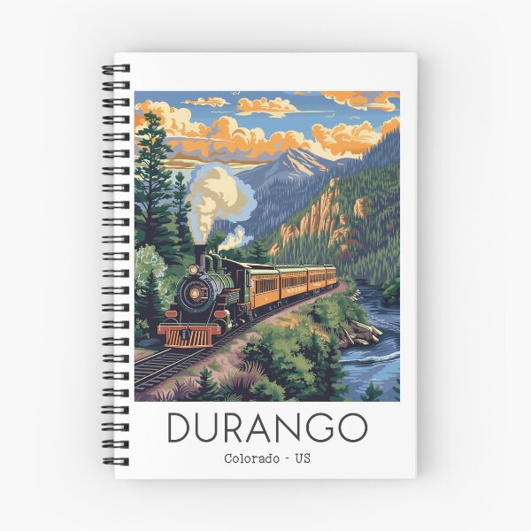 Item preview, A Vintage Travel Illustration of the Durango and Silverton Narrow Gauge Railroad - Colorado - US designed and sold by GoodOldVintage.