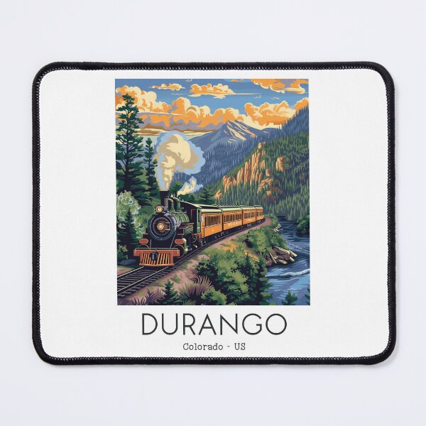 Item preview, A Vintage Travel Illustration of the Durango and Silverton Narrow Gauge Railroad - Colorado - US designed and sold by GoodOldVintage.