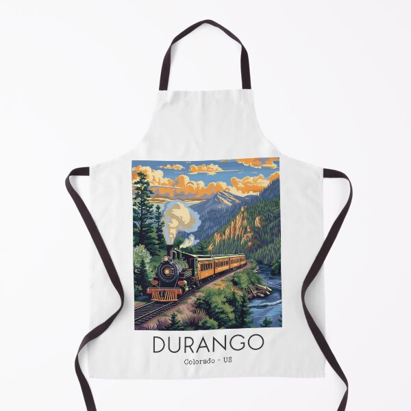 Item preview, A Vintage Travel Illustration of the Durango and Silverton Narrow Gauge Railroad - Colorado - US designed and sold by GoodOldVintage.