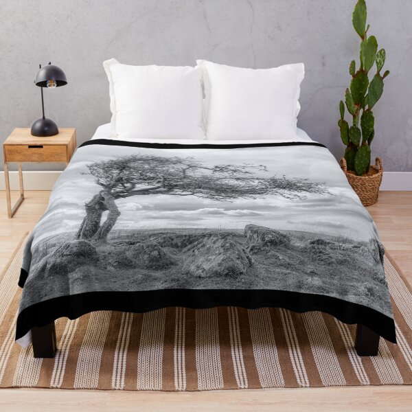 Item preview, Combestone Tor Tree, Dartmoor in Black and White designed and sold by JoSowden.