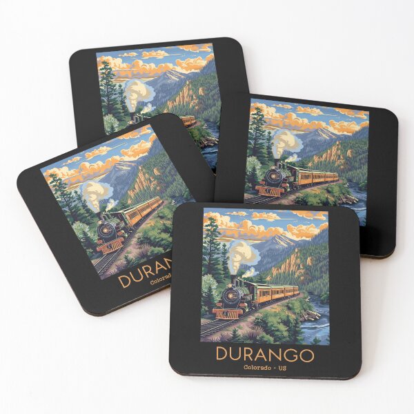 Item preview, A Vintage Travel Illustration of the Durango and Silverton Narrow Gauge Railroad - Colorado - US designed and sold by GoodOldVintage.