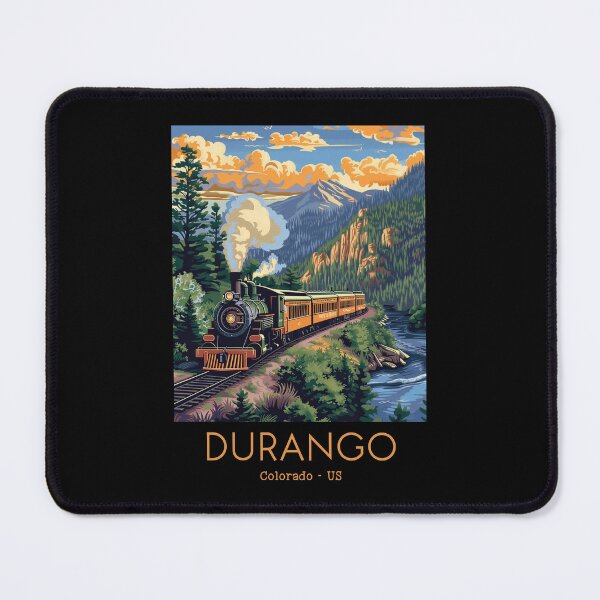 Item preview, A Vintage Travel Illustration of the Durango and Silverton Narrow Gauge Railroad - Colorado - US designed and sold by GoodOldVintage.