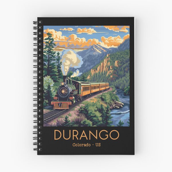Item preview, A Vintage Travel Illustration of the Durango and Silverton Narrow Gauge Railroad - Colorado - US designed and sold by GoodOldVintage.