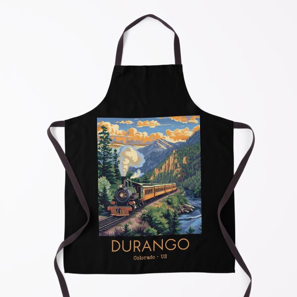 Item preview, A Vintage Travel Illustration of the Durango and Silverton Narrow Gauge Railroad - Colorado - US designed and sold by GoodOldVintage.