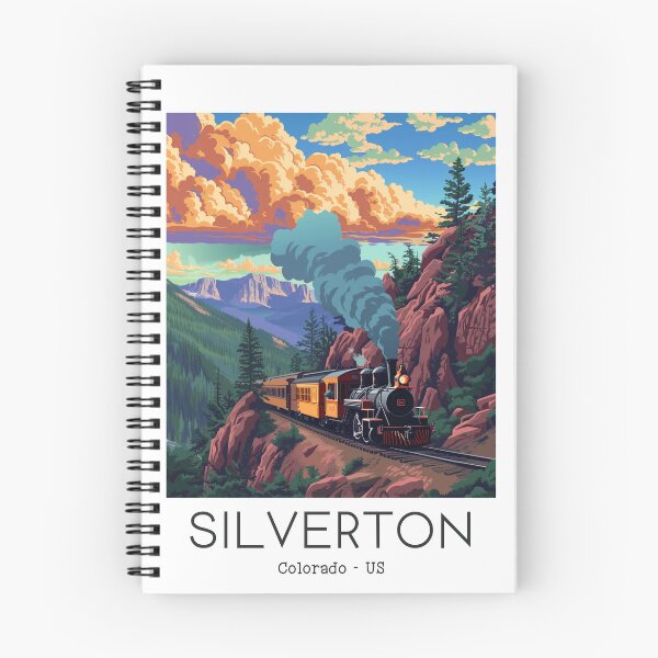 Item preview, A Vintage Travel Illustration of the Durango and Silverton Narrow Gauge Railroad - Colorado - US designed and sold by GoodOldVintage.