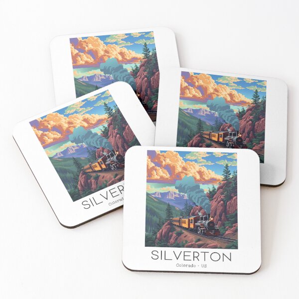 Item preview, A Vintage Travel Illustration of the Durango and Silverton Narrow Gauge Railroad - Colorado - US designed and sold by GoodOldVintage.