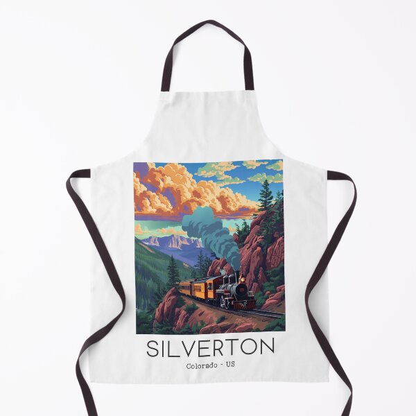 Item preview, A Vintage Travel Illustration of the Durango and Silverton Narrow Gauge Railroad - Colorado - US designed and sold by GoodOldVintage.