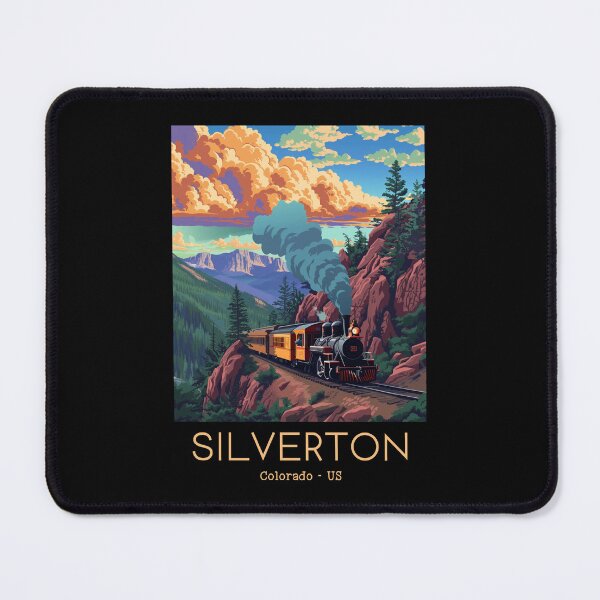 Item preview, A Vintage Travel Illustration of the Durango and Silverton Narrow Gauge Railroad - Colorado - US designed and sold by GoodOldVintage.