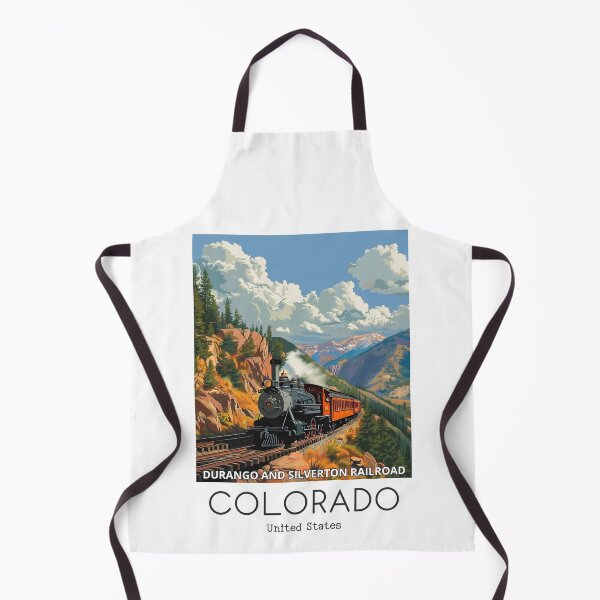 Item preview, A Vintage Travel Illustration of the Durango and Silverton Narrow Gauge Railroad - Colorado - US designed and sold by GoodOldVintage.