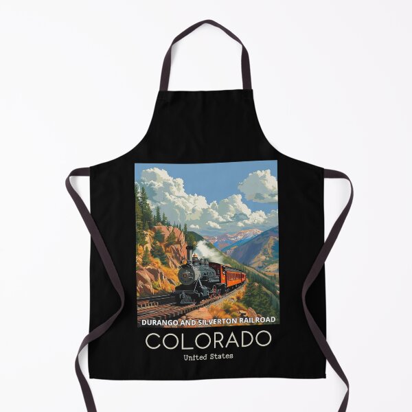 Item preview, A Vintage Travel Illustration of the Durango and Silverton Narrow Gauge Railroad - Colorado - US designed and sold by GoodOldVintage.