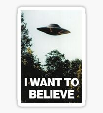 X-Files “I Want To Believe” Sticker Sticker