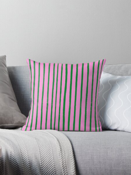 Item preview, Green and Pink Brush Stroke Stripes Pattern designed and sold by OneThreeSix.