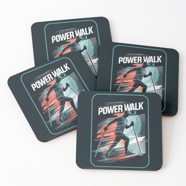 Item preview, Vintage Power Walk Sport - Retro travel sports poster in minimalist style designed and sold by pod24.