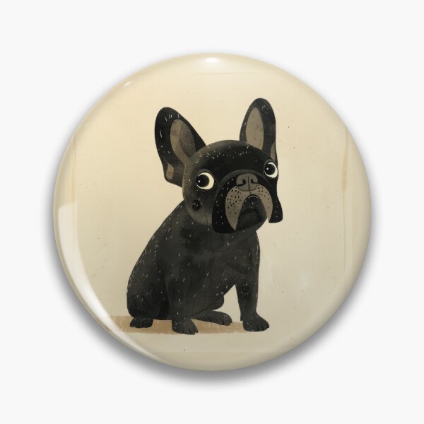 Item preview, Adorable French Bulldog Puppy Illustration with Curious Eyes designed and sold by Retrocranio.