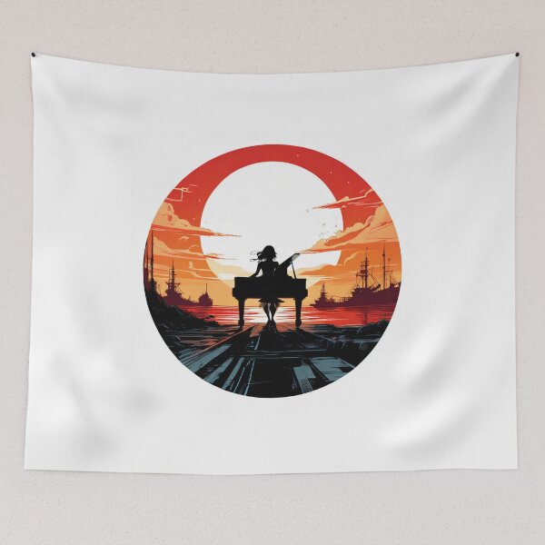 Item preview, Symphony of Sunset: A Woman and Her Music designed and sold by Colorful-Garden.