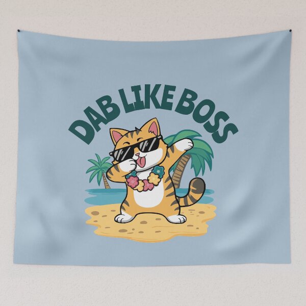 Item preview, Dab Like Boss Cute Funny Cat designed and sold by NosandEdgy.