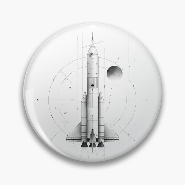 Item preview, Monochrome Launch of Space Dreams designed and sold by palmyst.