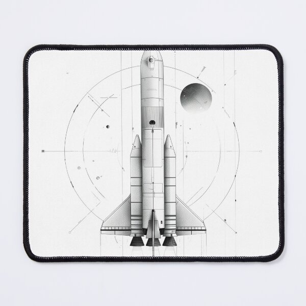 Item preview, Monochrome Launch of Space Dreams designed and sold by palmyst.