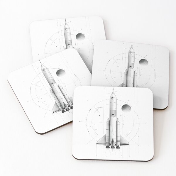 Item preview, Monochrome Launch of Space Dreams designed and sold by palmyst.