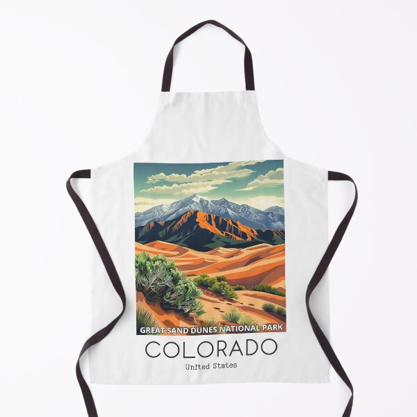 Item preview, A Vintage Travel Illustration of the Great Sand Dunes National Park - Colorado - US designed and sold by GoodOldVintage.