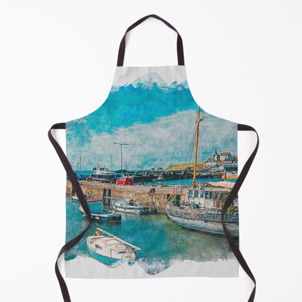 Item preview, St Monans Harbour East Neuk Of Fife Scotland Watercolour Effect designed and sold by GG WALL ART.