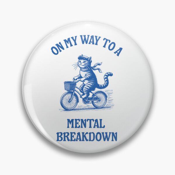 Item preview, Vintage cartoon mental breakdown funny pun designed and sold by DestinationAU.