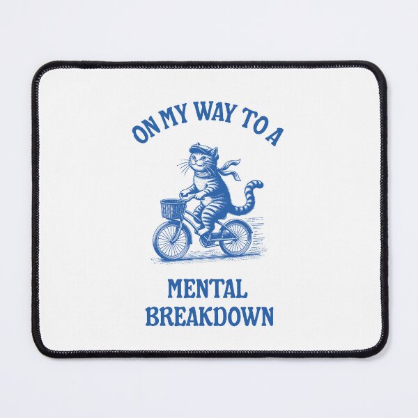 Item preview, Vintage cartoon mental breakdown funny pun designed and sold by DestinationAU.