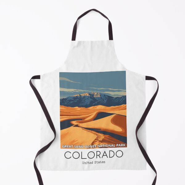 Item preview, A Vintage Travel Illustration of the Great Sand Dunes National Park - Colorado - US designed and sold by GoodOldVintage.