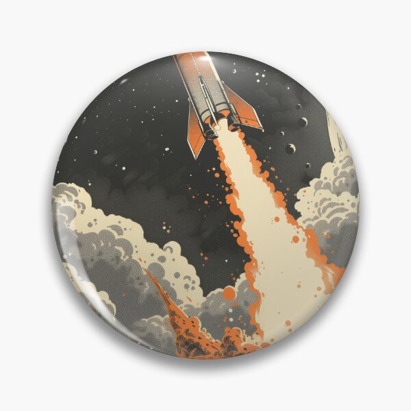 Item preview, Retro Rockets in Lunar Ascent designed and sold by palmyst.