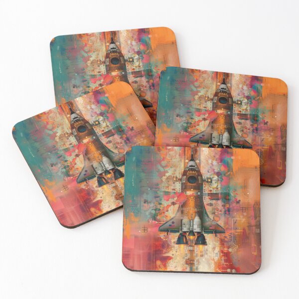 Item preview, Spacecraft Launch in Abstract Chaos designed and sold by palmyst.