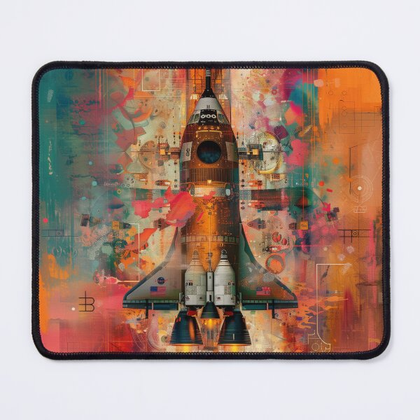 Item preview, Spacecraft Launch in Abstract Chaos designed and sold by palmyst.