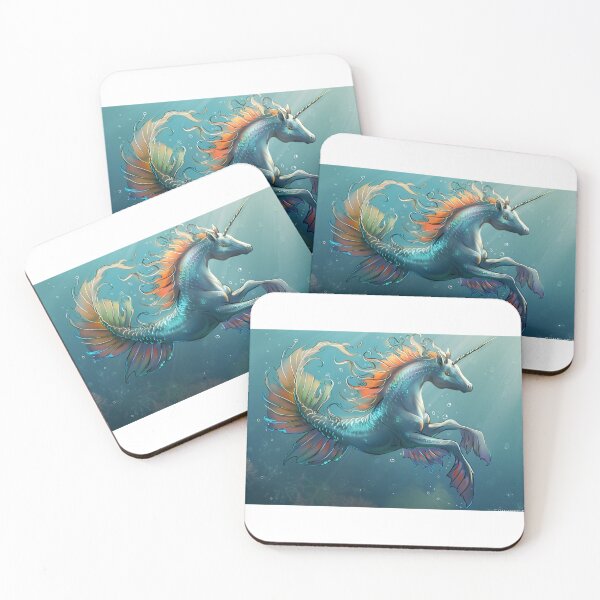 Item preview, Aquatic Grace of the Mythical Sea-Unicorn designed and sold by palmyst.