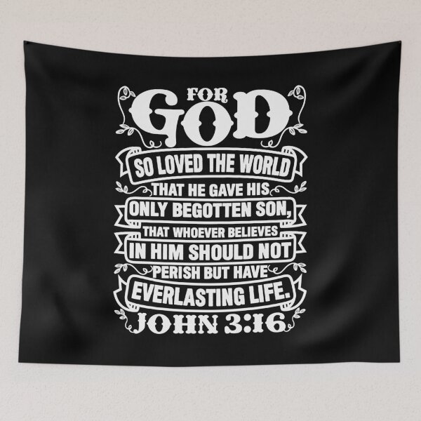 Item preview, John 3:16 For God So Loved The World designed and sold by plushism.